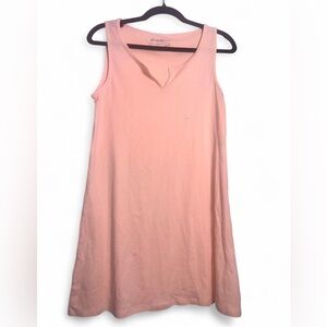 Eddie Bauer Apricot v neck tank dress SZ M